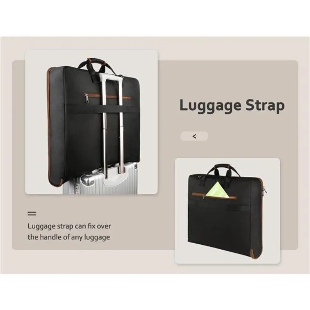 New Suit Carry On Garment Bag for Travel, Suit Bag with Detachable